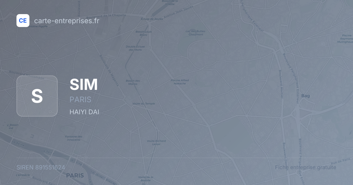 SIM — 891551624 — fiche entreprise