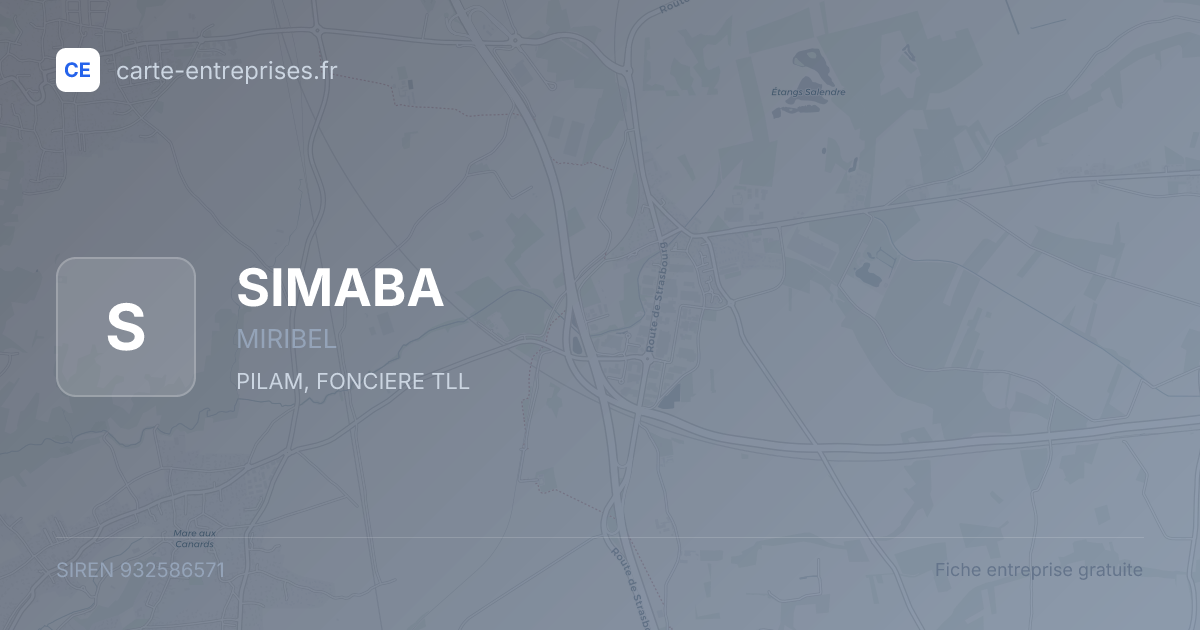 SIMABA — 932586571 — fiche entreprise