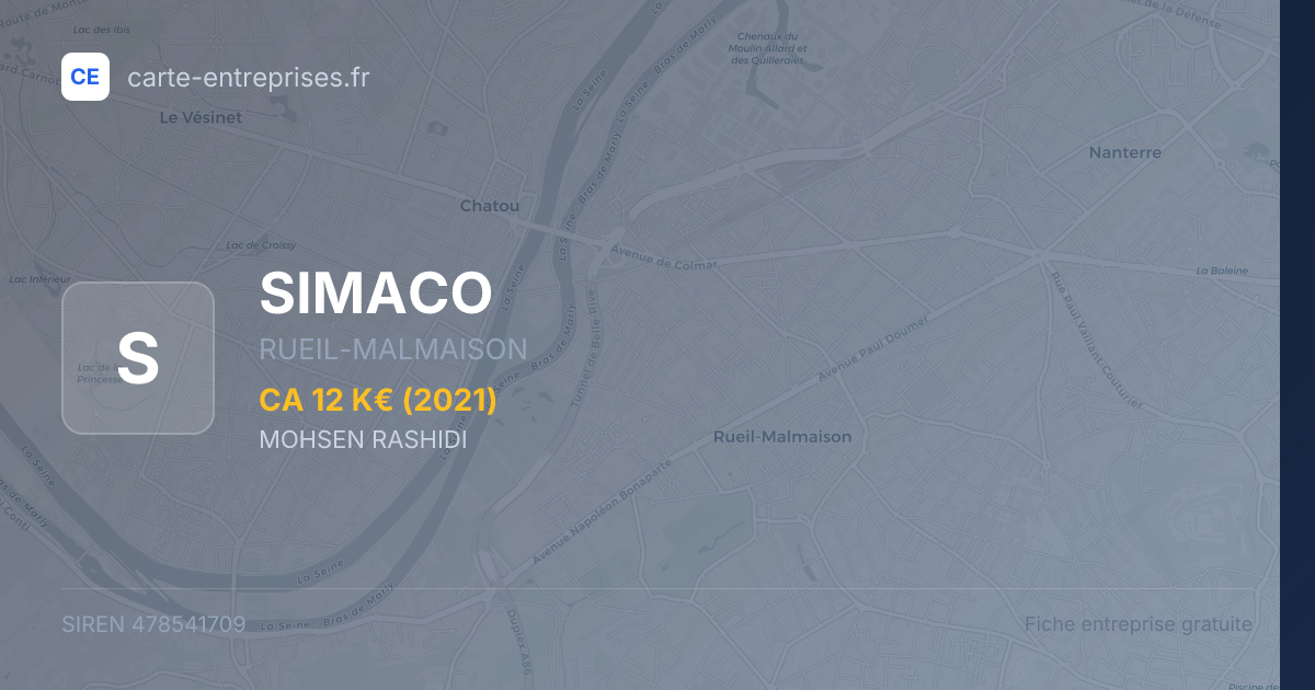 SIMACO — 478541709 — fiche entreprise