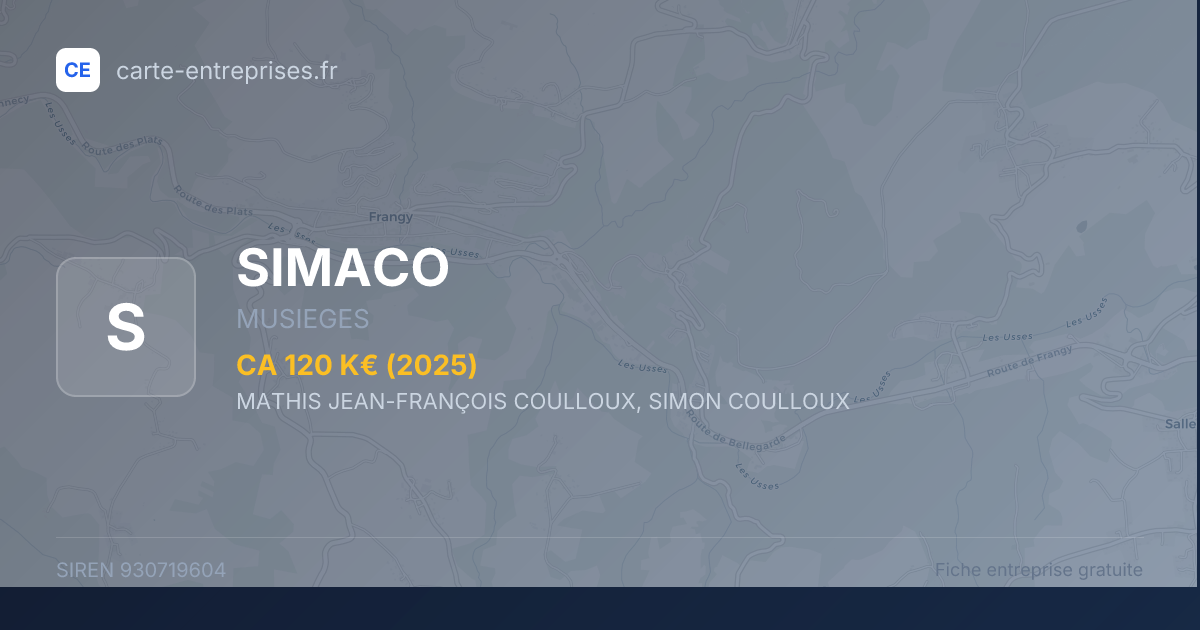 SIMACO — 930719604 — fiche entreprise