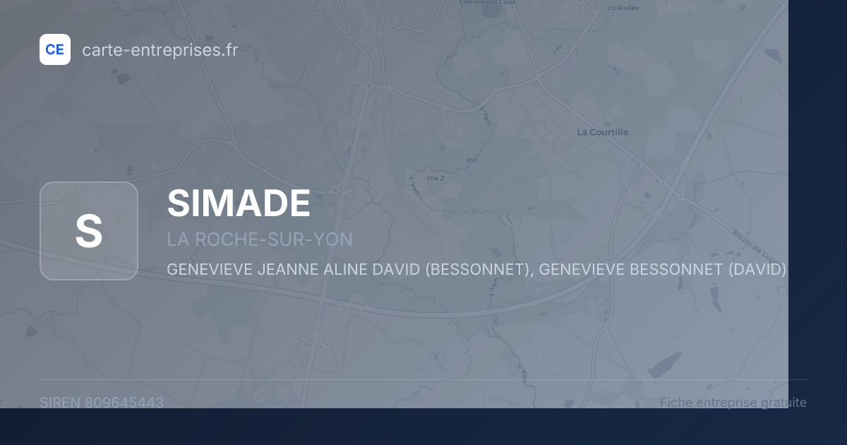 SIMADE — 809645443 — fiche entreprise