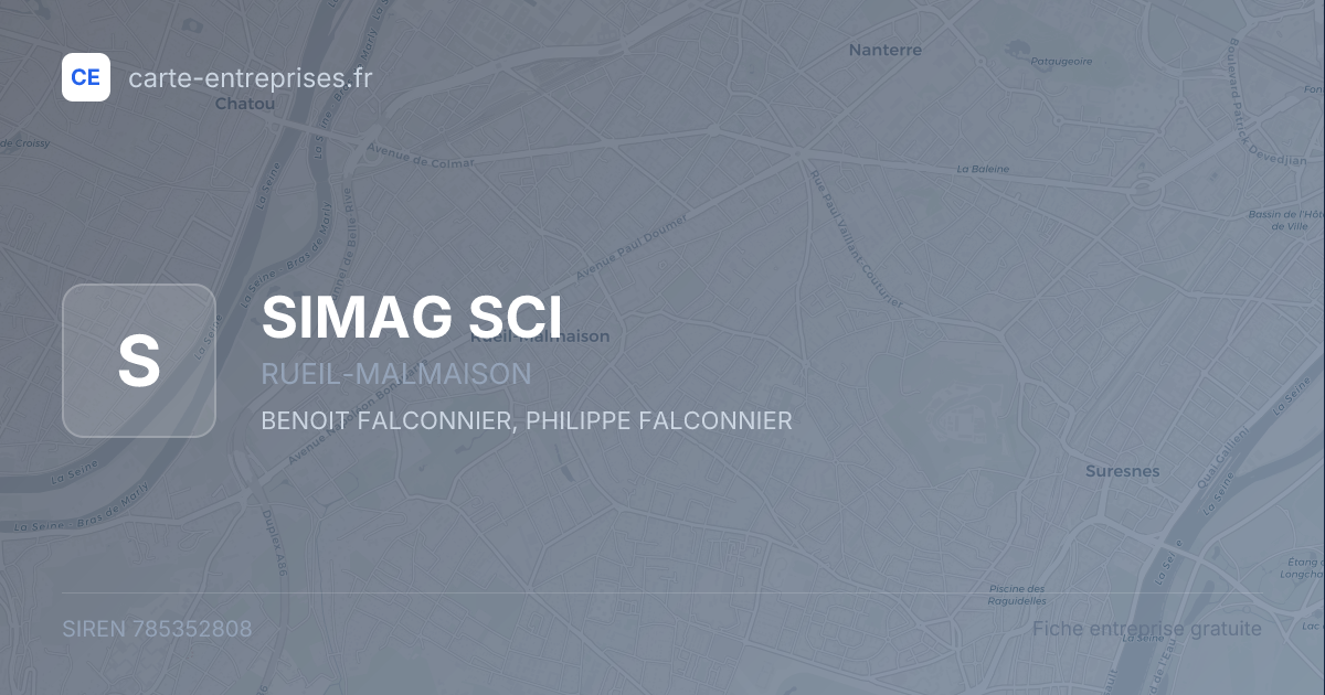 SIMAG SCI — 785352808 — fiche entreprise