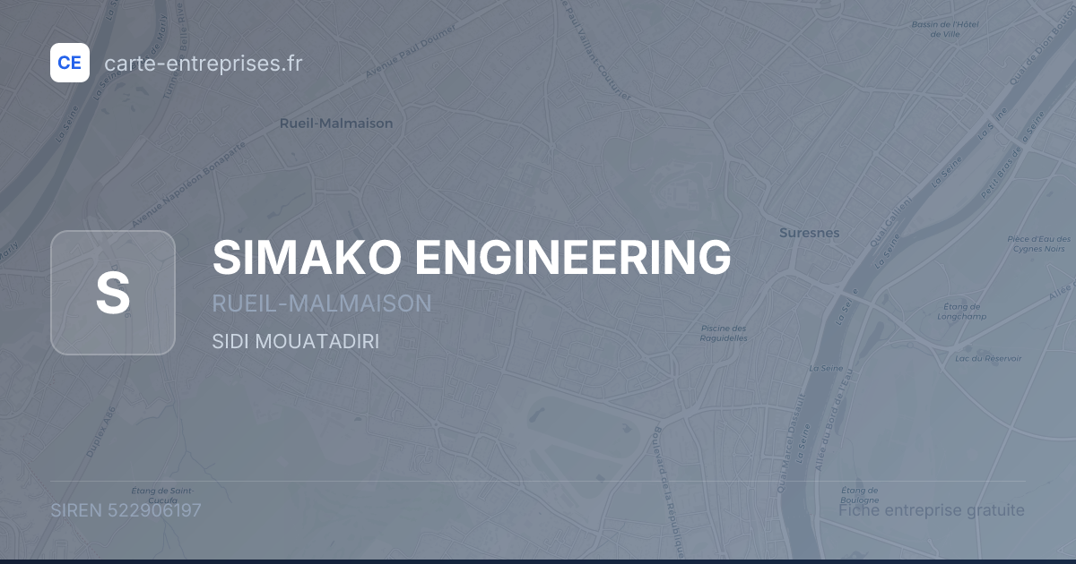 SIMAKO ENGINEERING — 522906197 — fiche entreprise