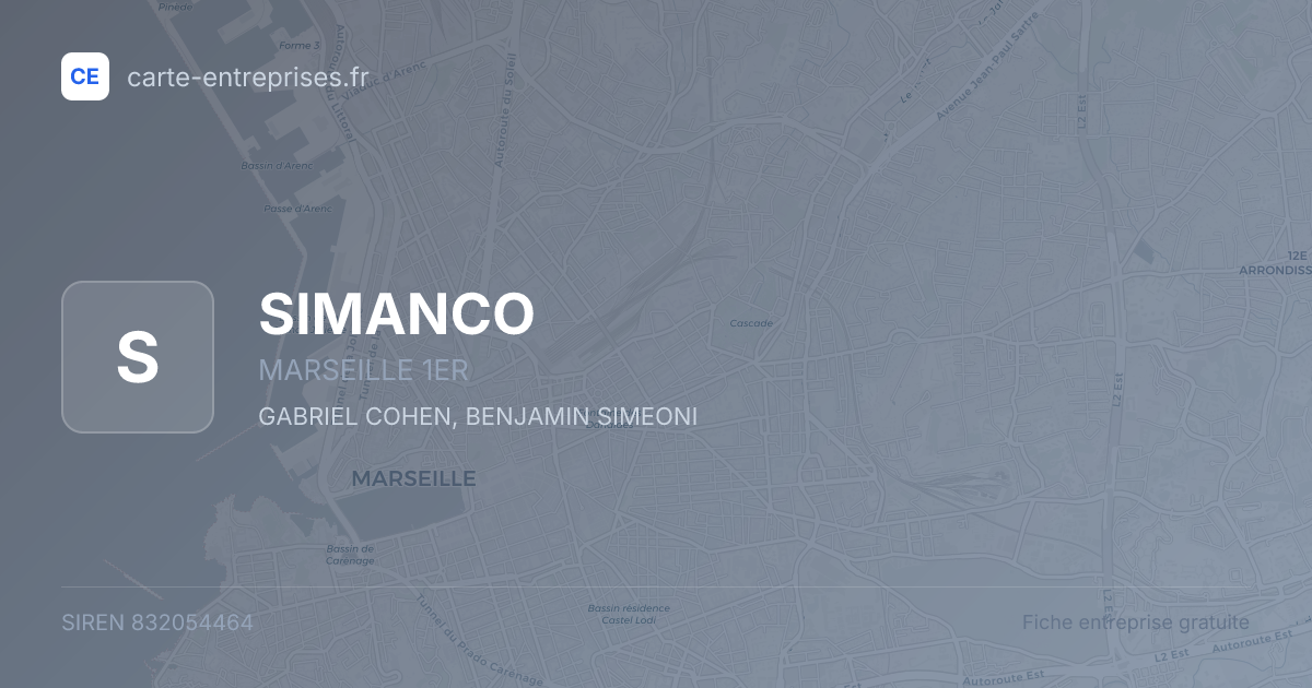 SIMANCO — 832054464 — fiche entreprise