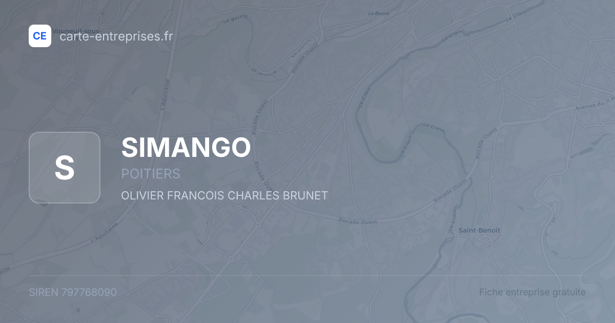 SIMANGO — 797768090 — fiche entreprise