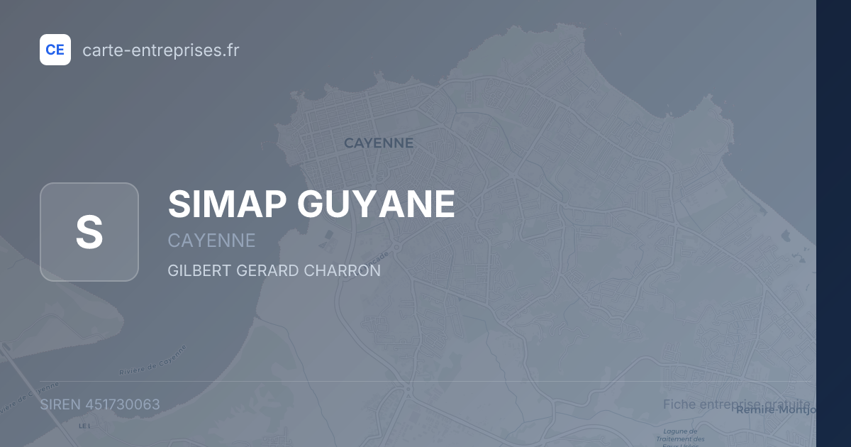 SIMAP GUYANE — 451730063 — fiche entreprise