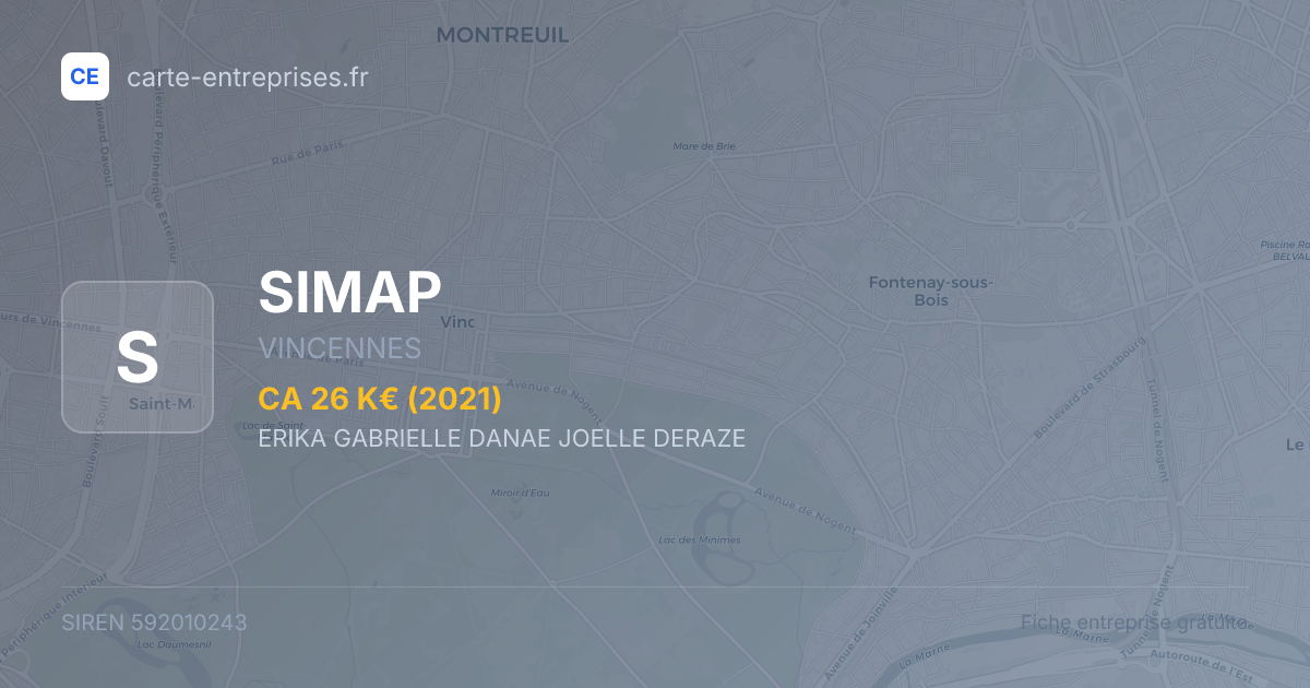 SIMAP — 592010243 — fiche entreprise