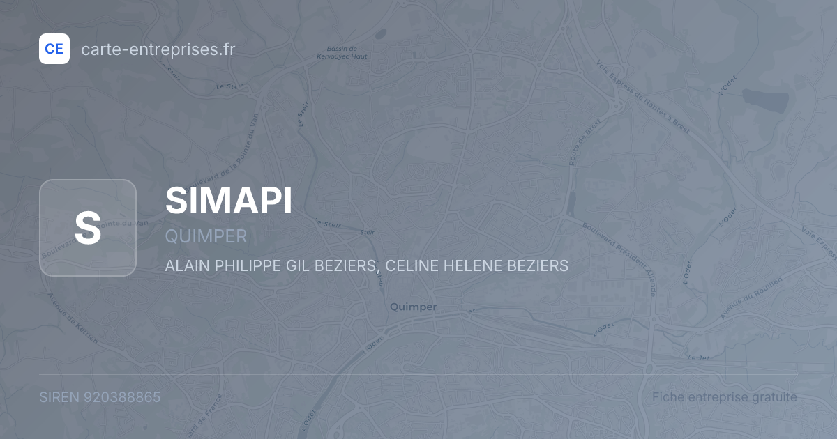 SIMAPI — 920388865 — fiche entreprise