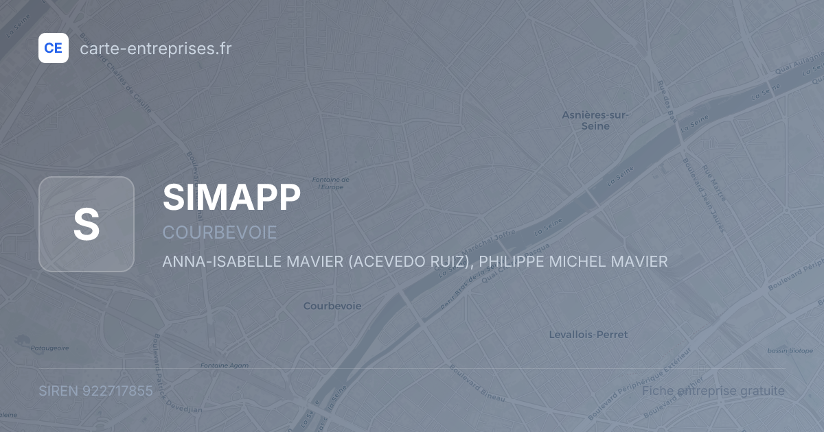 SIMAPP — 922717855 — fiche entreprise