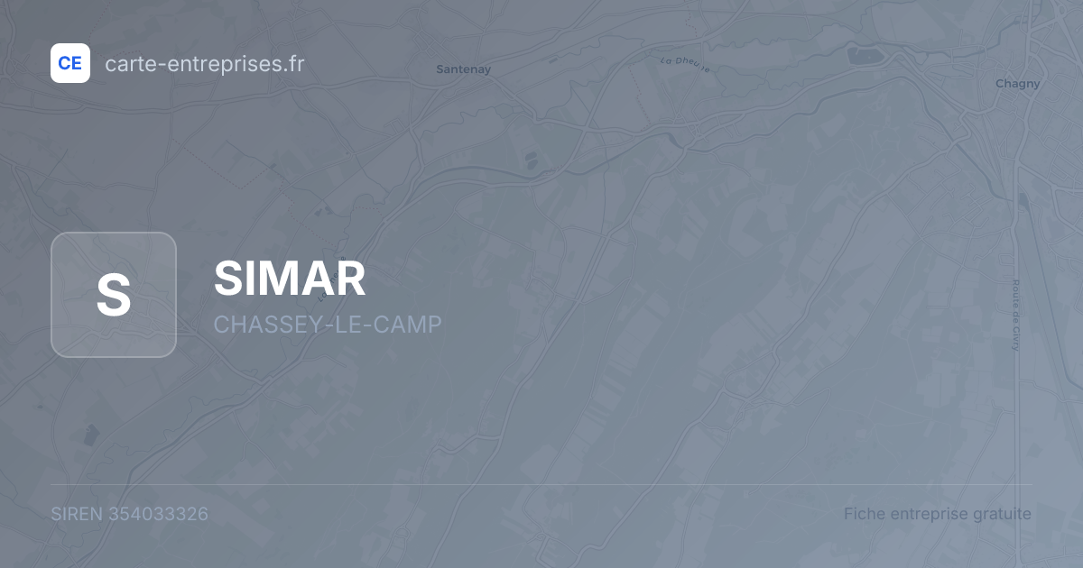 SIMAR — 354033326 — fiche entreprise