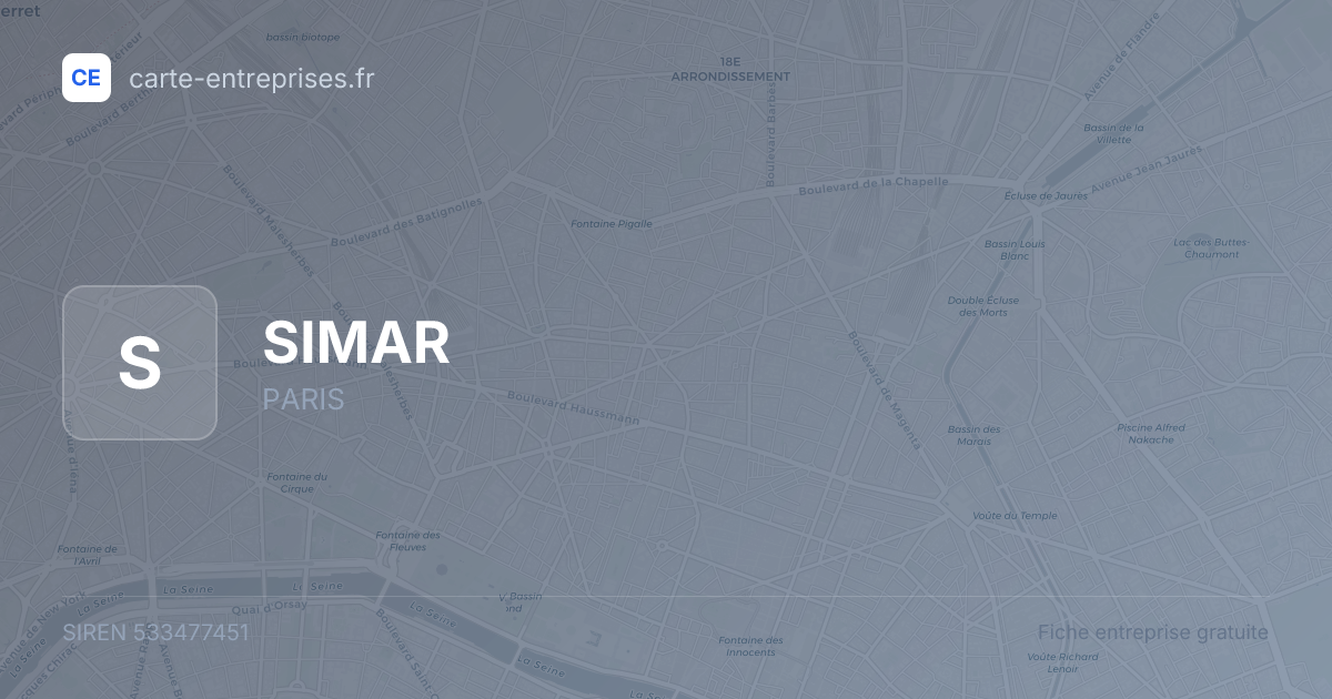 SIMAR — 533477451 — fiche entreprise