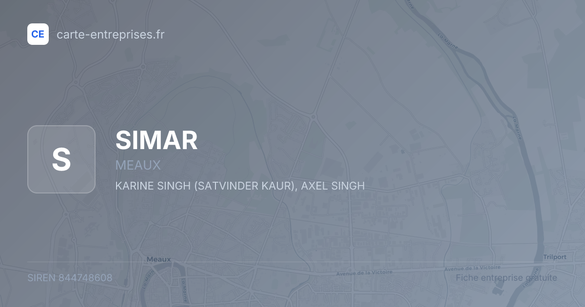 SIMAR — 844748608 — fiche entreprise
