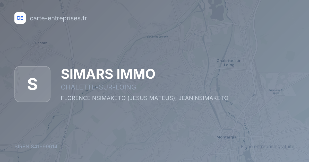 SIMARS IMMO — 841699614 — fiche entreprise