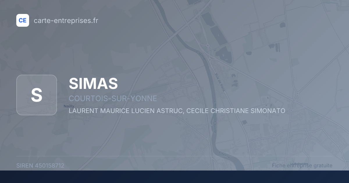 SIMAS — 450158712 — fiche entreprise