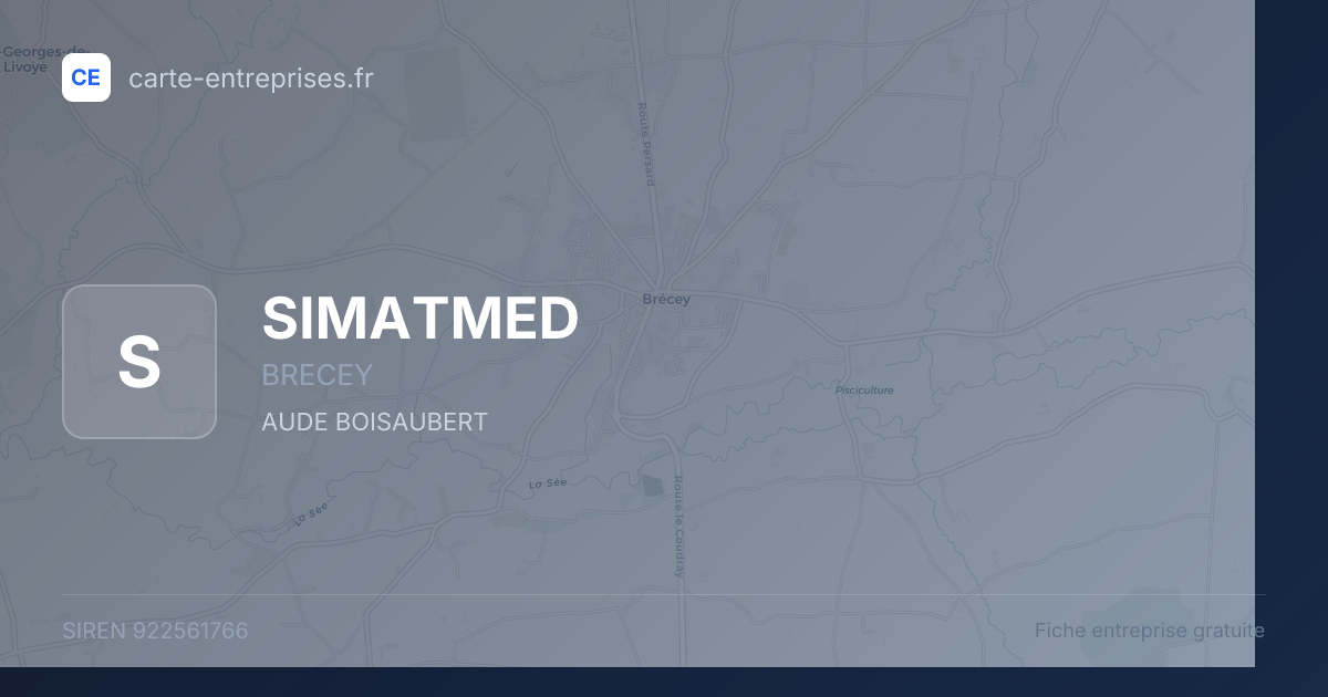 SIMATMED — 922561766 — fiche entreprise