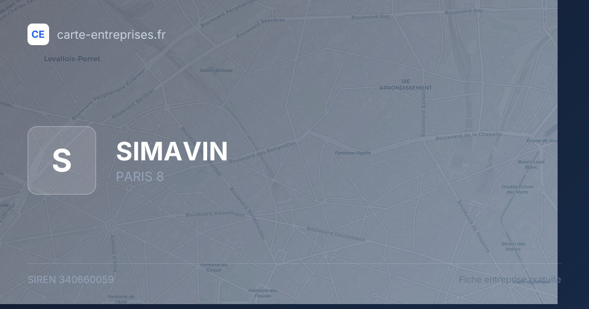 SIMAVIN — 340660059 — fiche entreprise