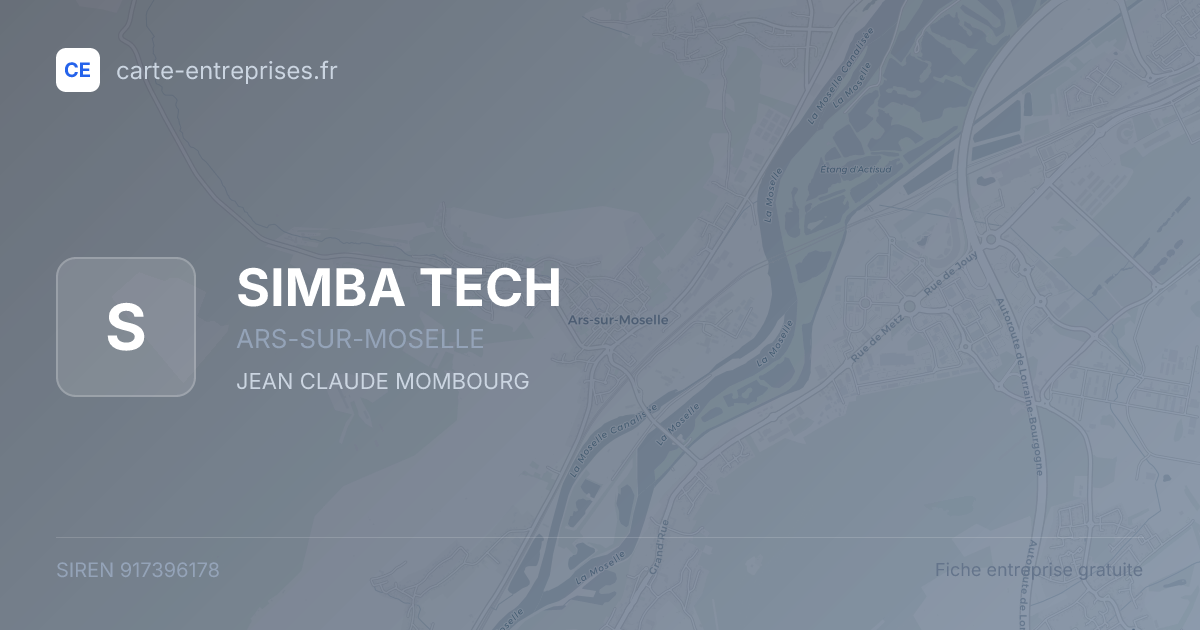 SIMBA TECH — 917396178 — fiche entreprise