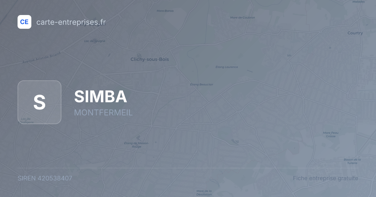 SIMBA — 420538407 — fiche entreprise