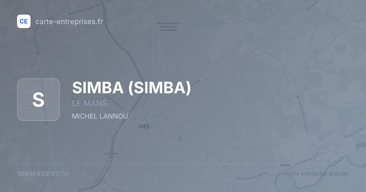 SIMBA — 433792710 — fiche entreprise