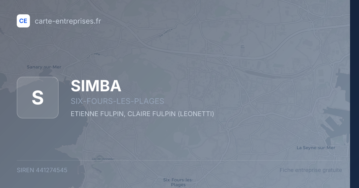SIMBA — 441274545 — fiche entreprise