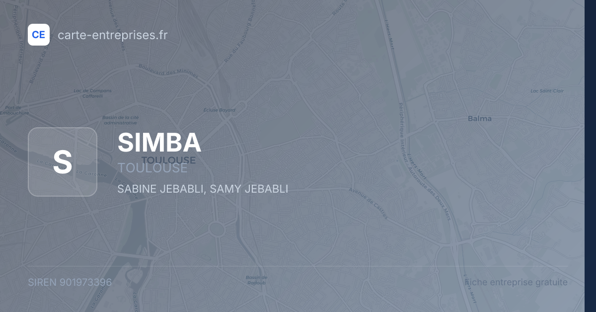 SIMBA — 901973396 — fiche entreprise