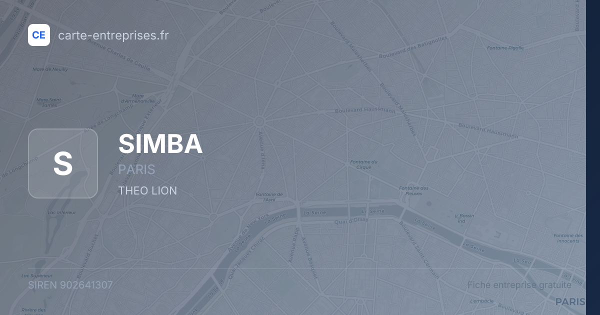 SIMBA — 902641307 — fiche entreprise