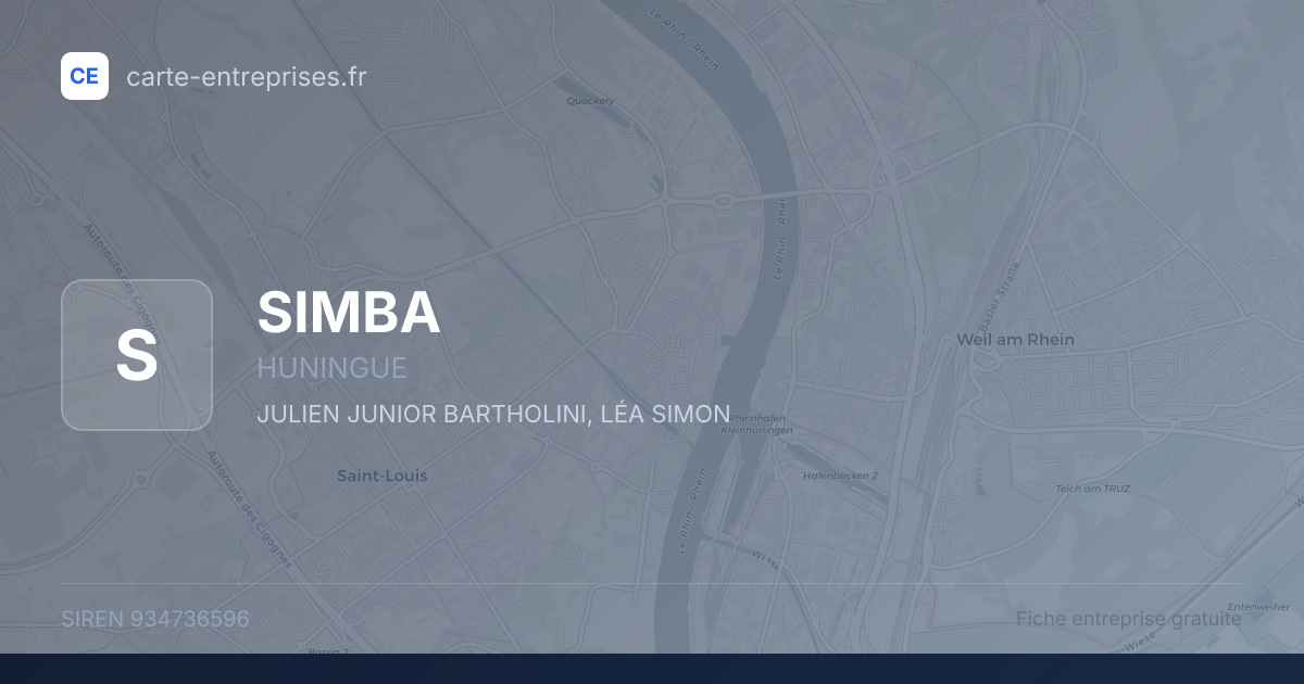 SIMBA — 934736596 — fiche entreprise