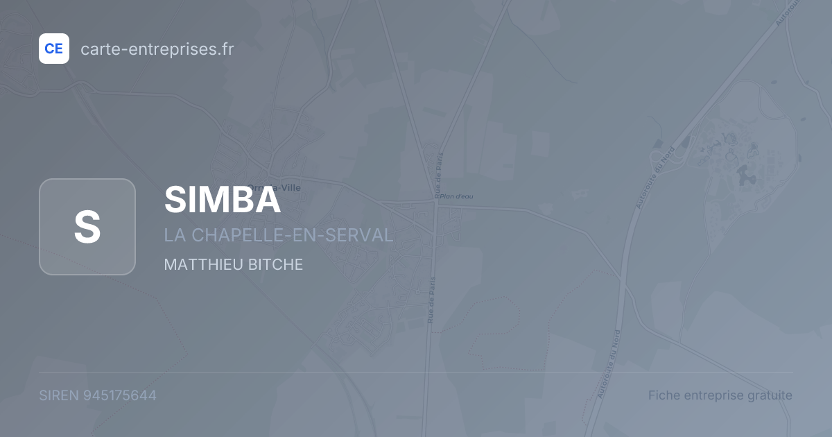 SIMBA — 945175644 — fiche entreprise
