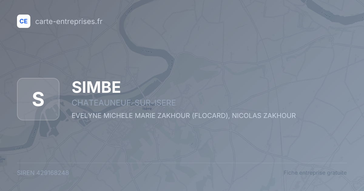 SIMBE — 429168248 — fiche entreprise