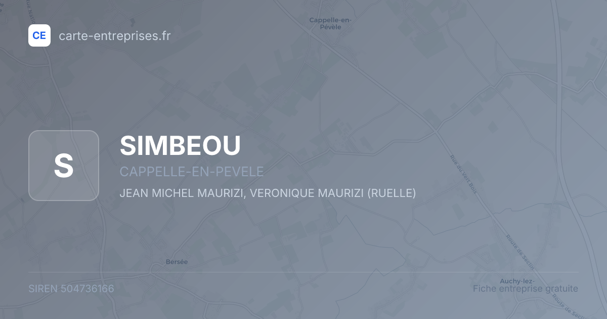 SIMBEOU — 504736166 — fiche entreprise