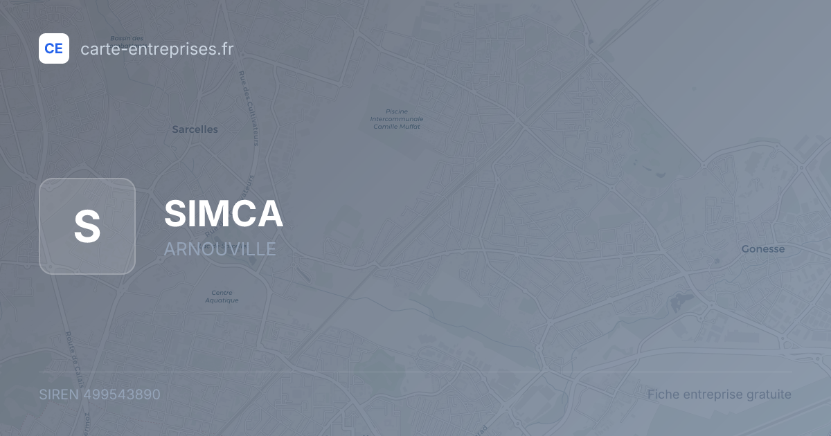 SIMCA — 499543890 — fiche entreprise