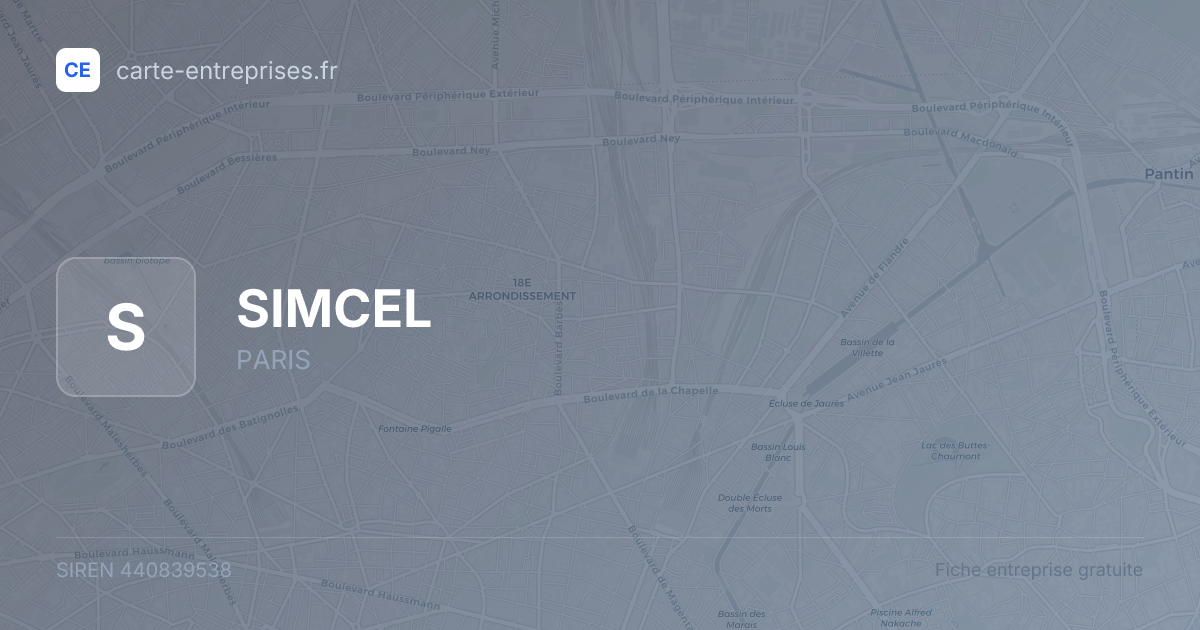 SIMCEL — 440839538 — fiche entreprise