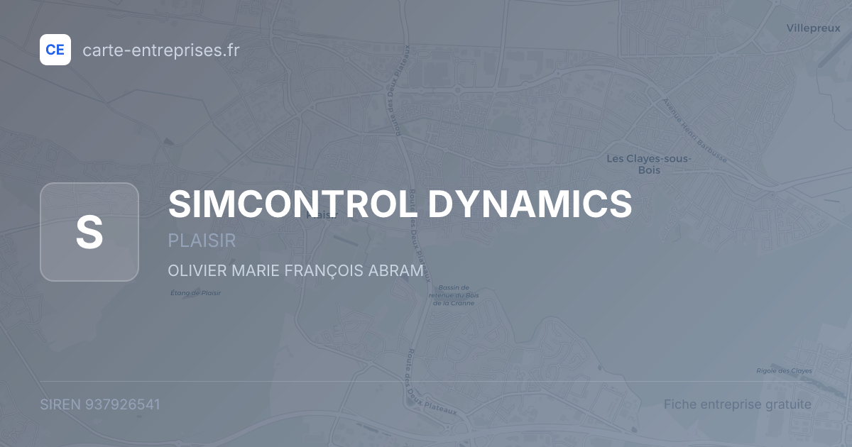 SIMCONTROL DYNAMICS — 937926541 — fiche entreprise