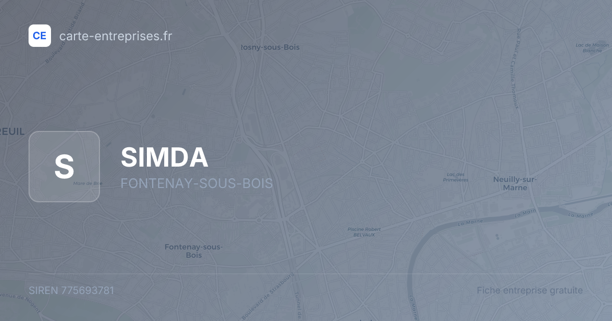 SIMDA — 775693781 — fiche entreprise