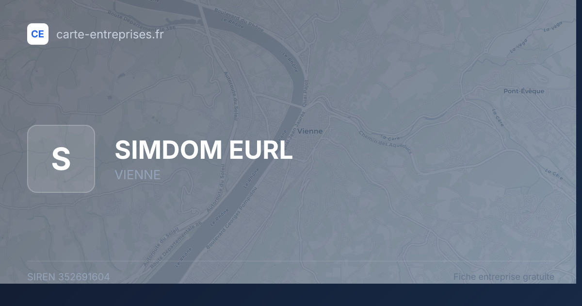 SIMDOM EURL — 352691604 — fiche entreprise