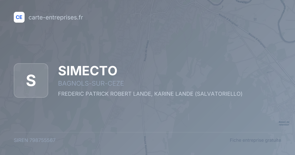 SIMECTO — 798755567 — fiche entreprise
