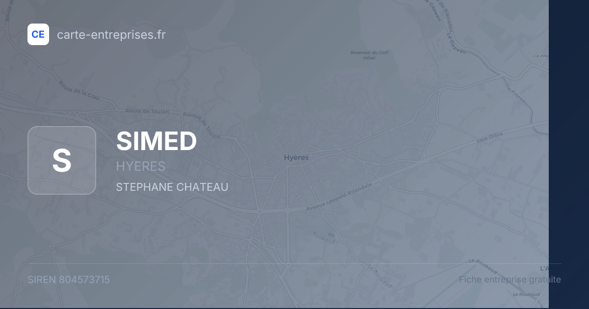 SIMED — 804573715 — fiche entreprise