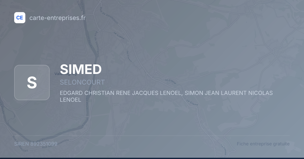 SIMED — 892351099 — fiche entreprise