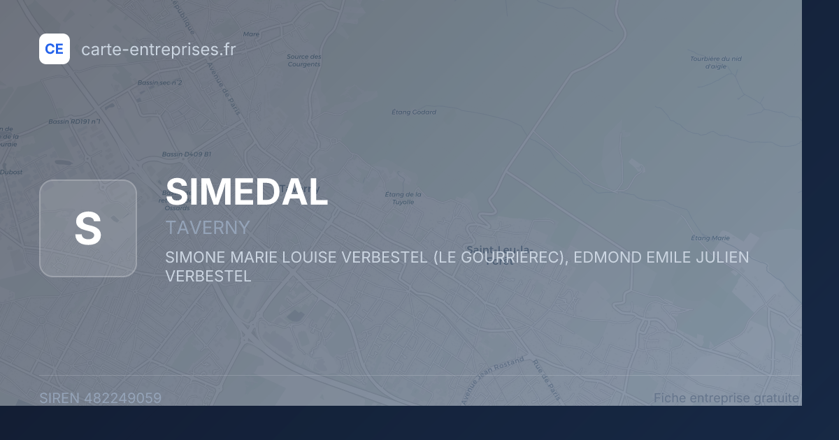 SIMEDAL — 482249059 — fiche entreprise