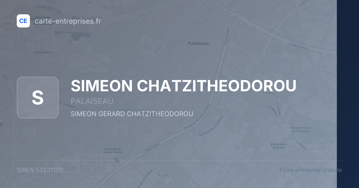 SIMEON CHATZITHEODOROU — 532211711 — fiche entreprise