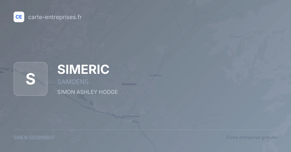 SIMERIC — 503918807 — fiche entreprise