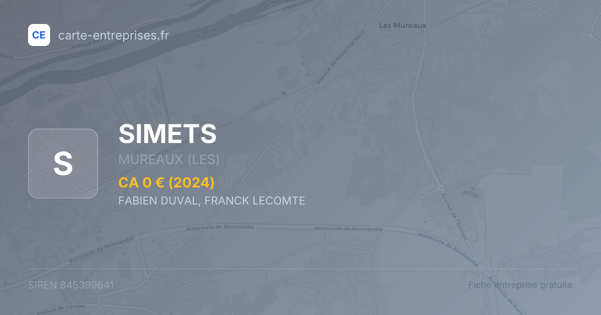 SIMETS — 845399641 — fiche entreprise