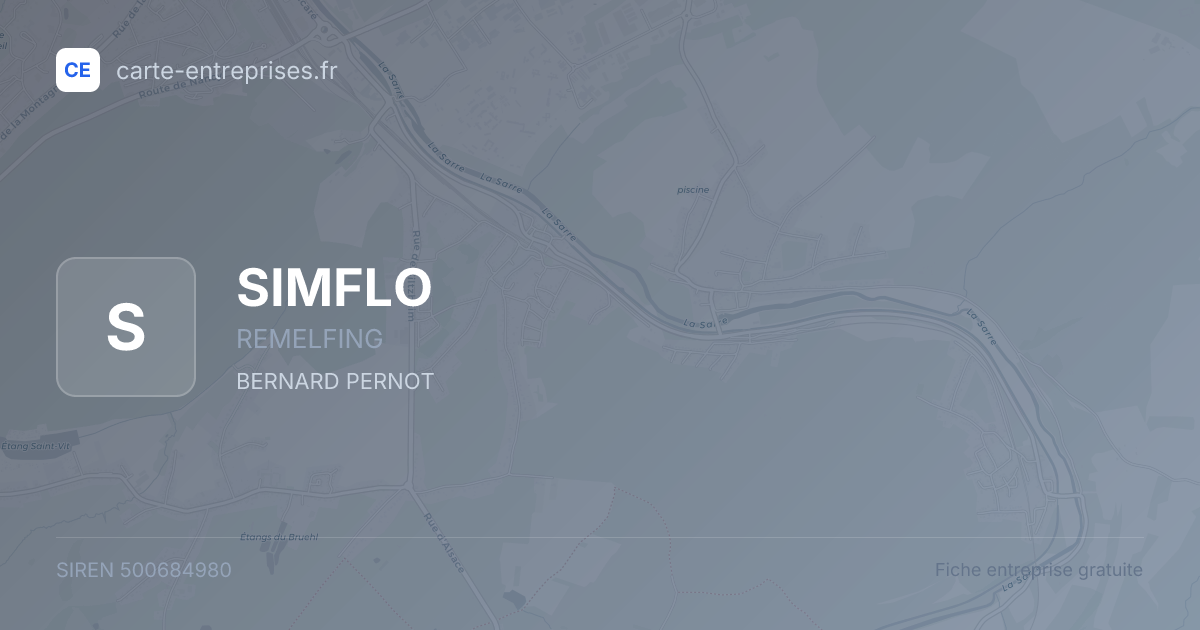 SIMFLO — 500684980 — fiche entreprise