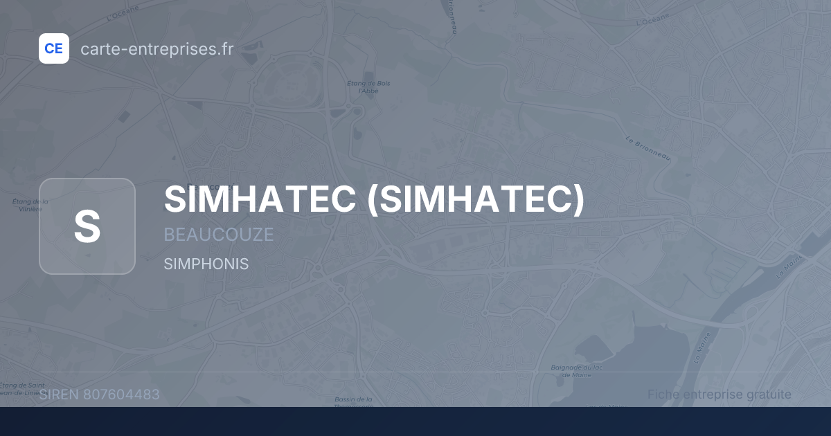 SIMHATEC — 807604483 — fiche entreprise
