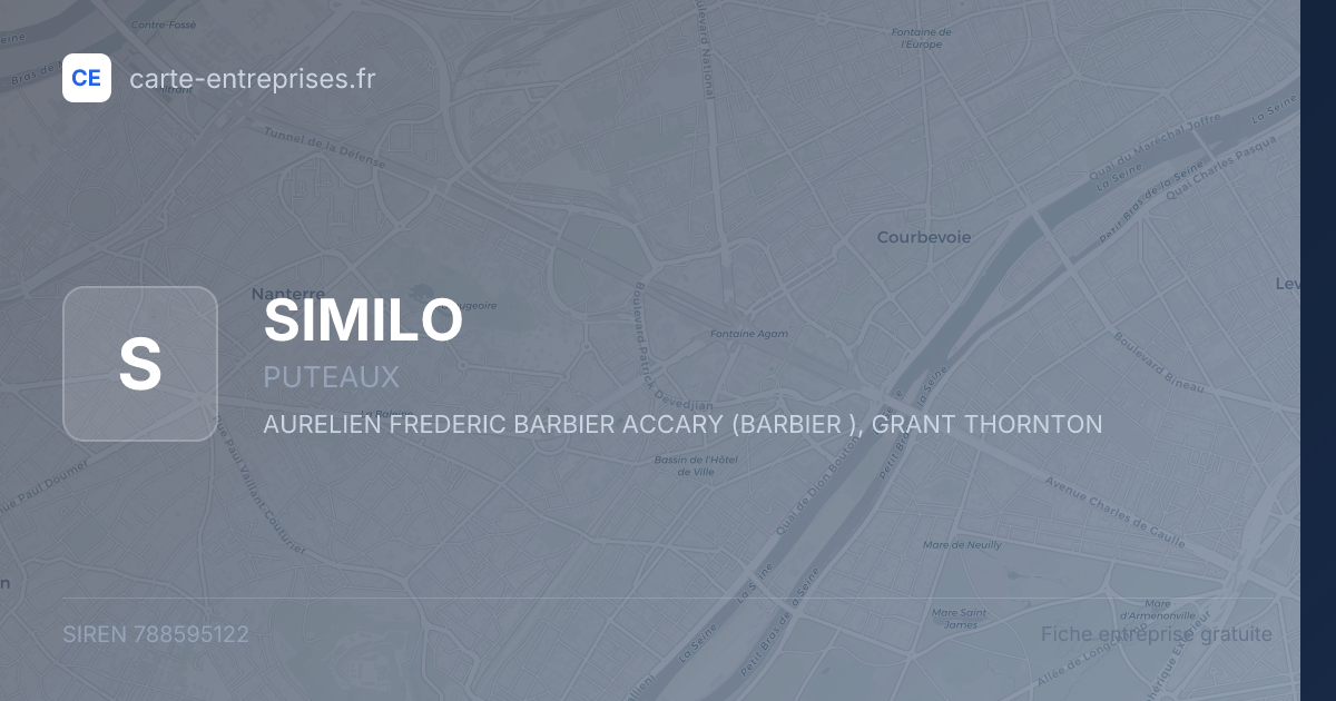 SIMILO — 788595122 — fiche entreprise