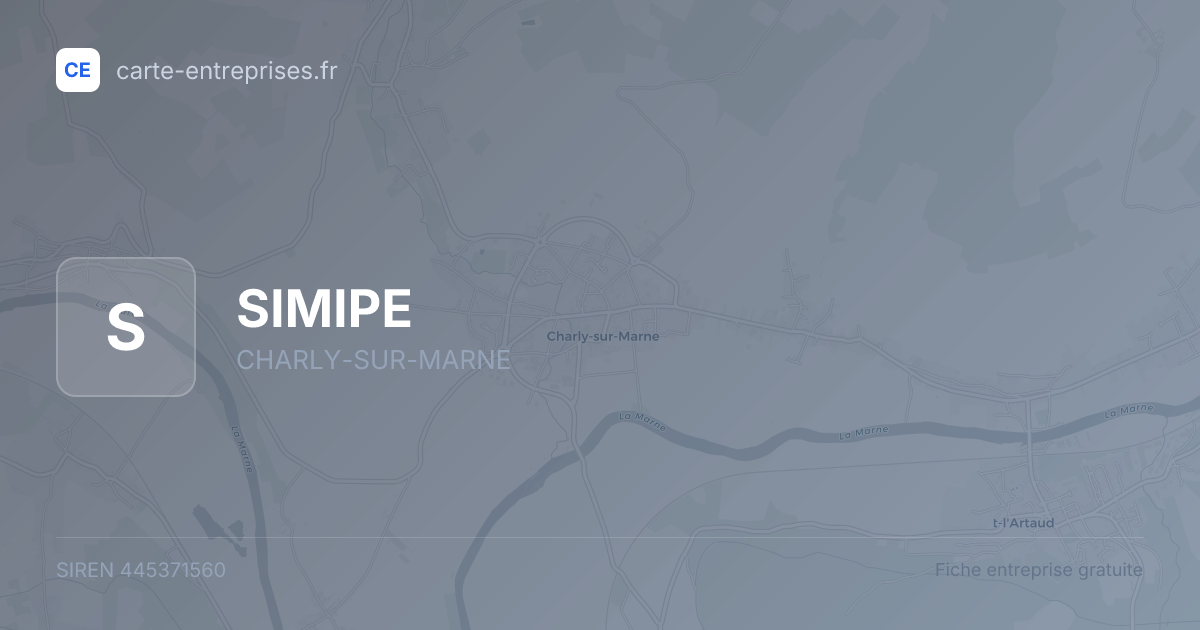 SIMIPE — 445371560 — fiche entreprise