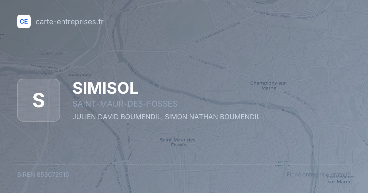 SIMISOL — 853072916 — fiche entreprise