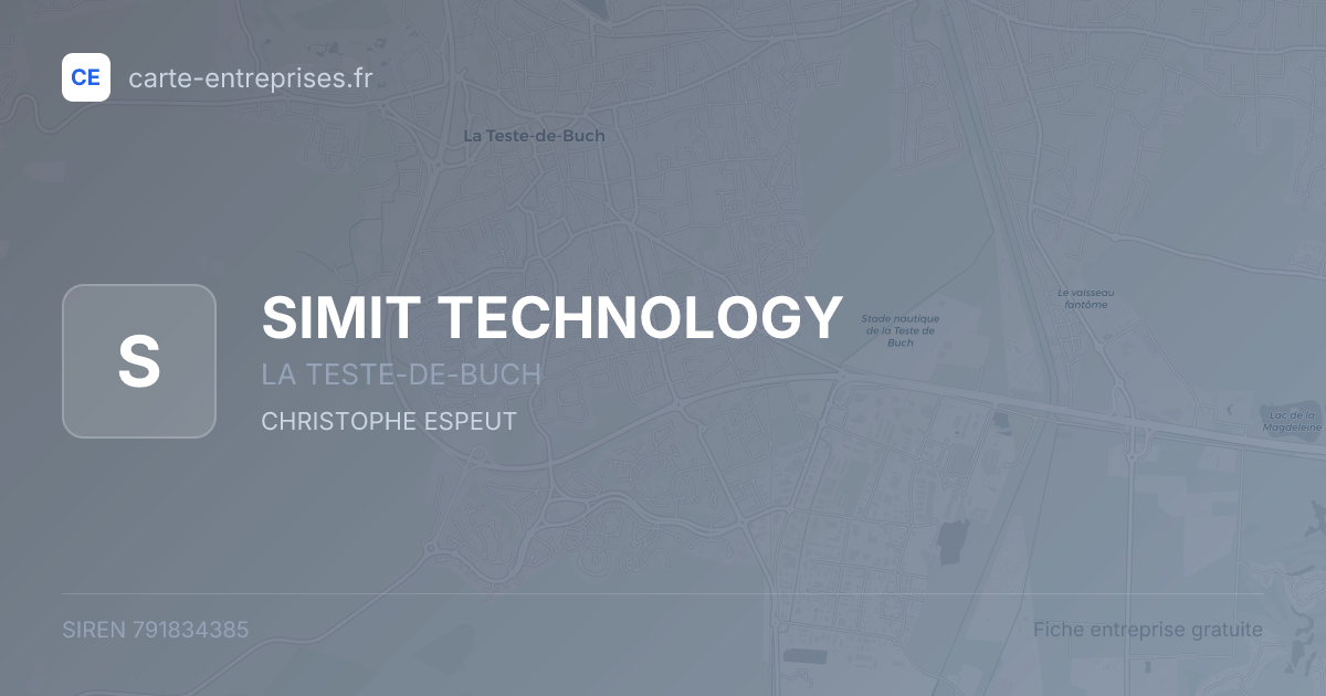 SIMIT TECHNOLOGY — 791834385 — fiche entreprise