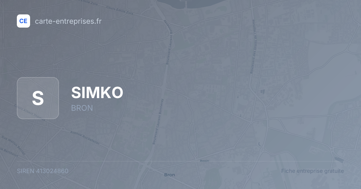 SIMKO — 413024860 — fiche entreprise