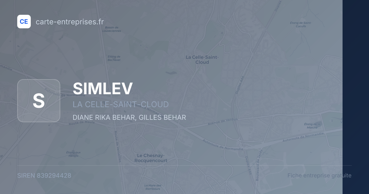 SIMLEV — 839294428 — fiche entreprise